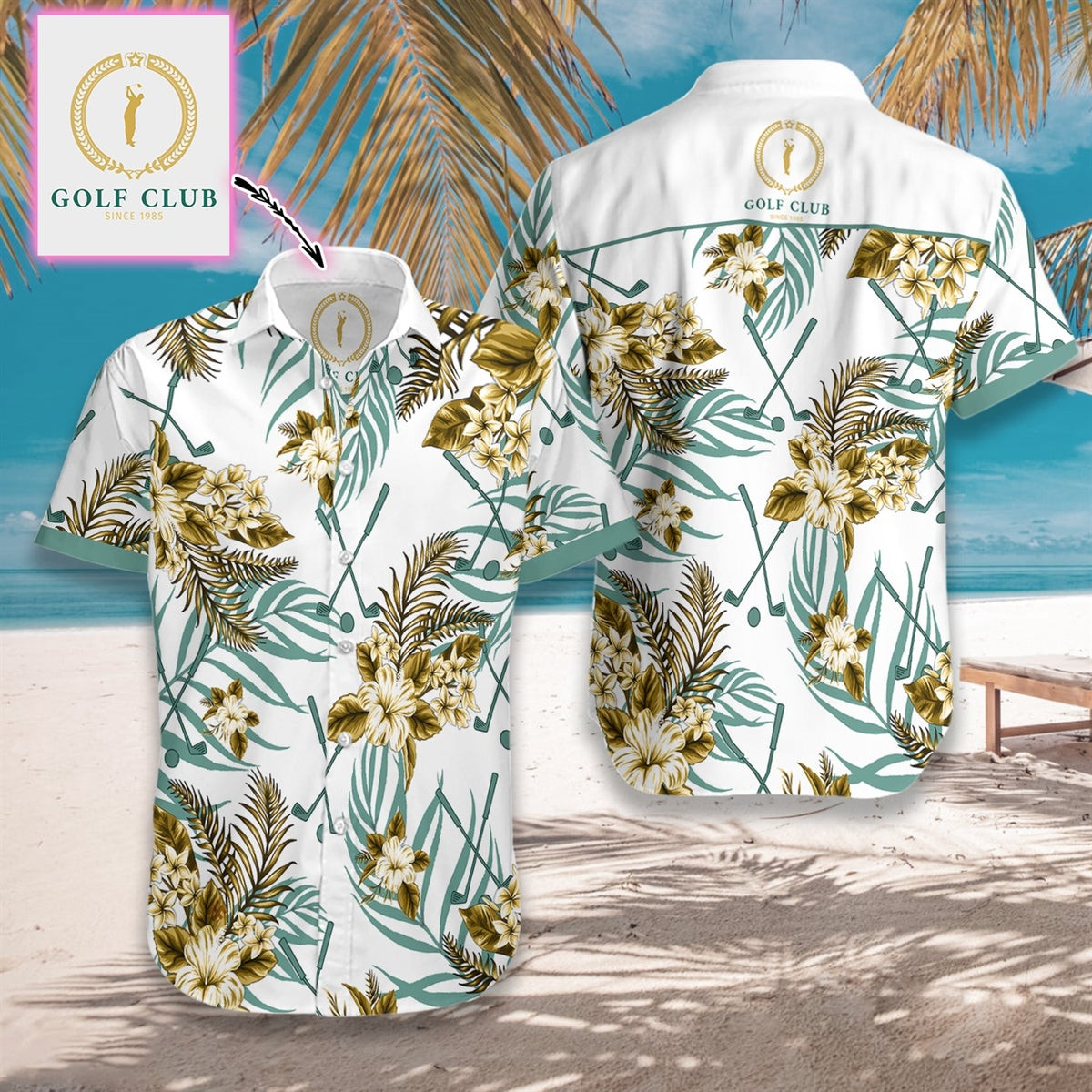 Golf Tropical x Your Logo Custom Hawaiian Shirt