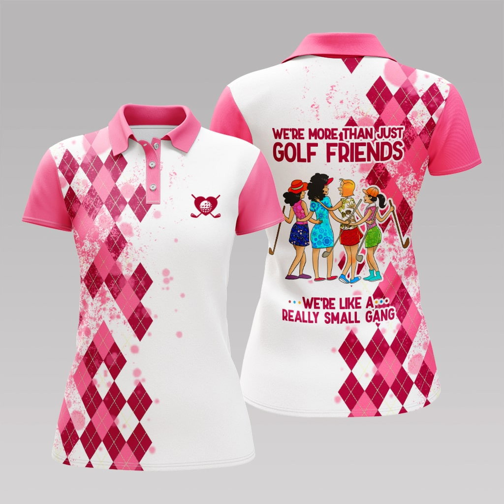 Golf pink polo women : We're more than just golf friends