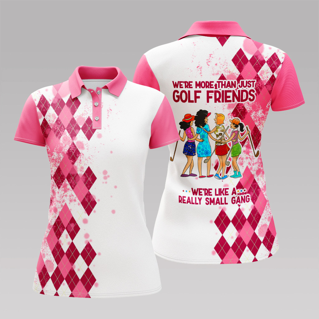 Golf pink polo women : We're more than just golf friends