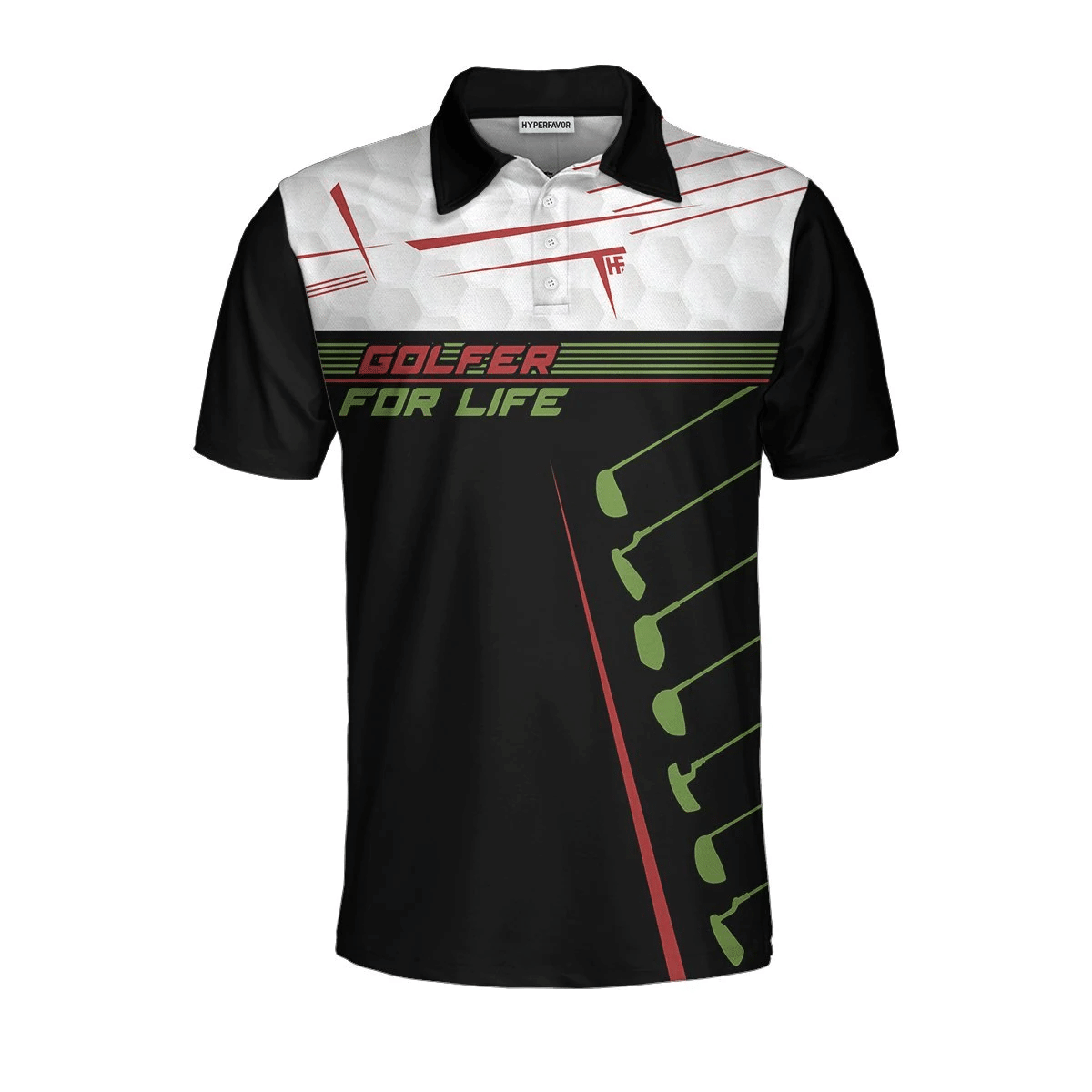 Golfer For Life Sporty And Elegant Design Golf Polo Shirt Active Golf Shirt Design For Men Best Golf Gift Idea