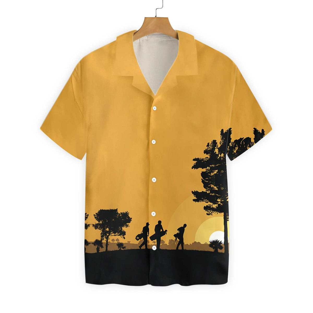 Golfers At Dusk Hawaiian Shirt