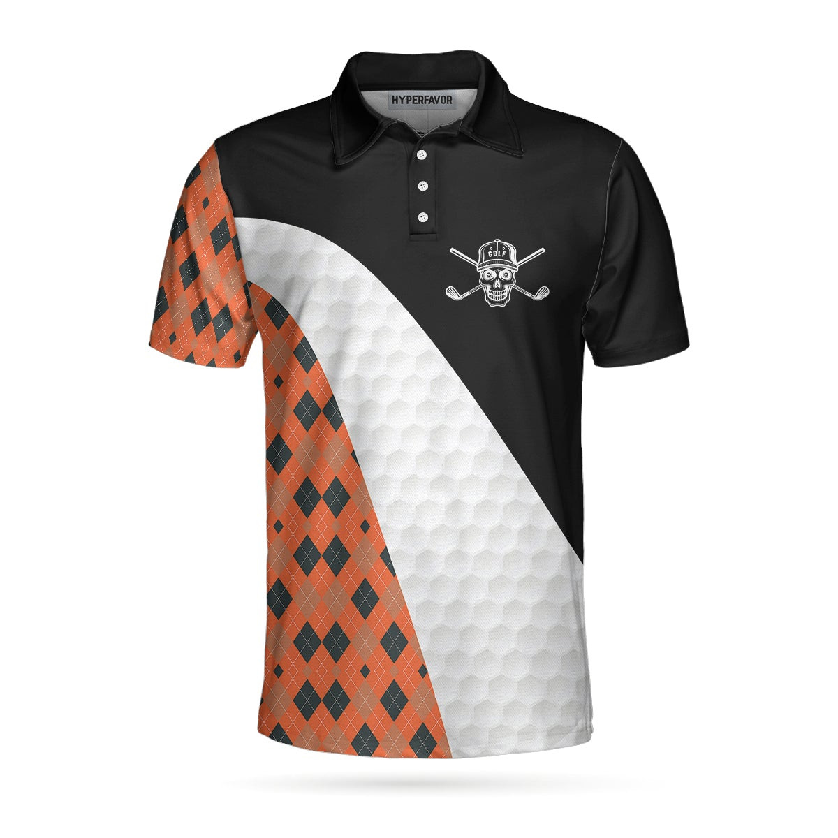 Golfing Without Bourbon Is Just Walking On The Grass Polo Shirt Colorful Argyle Pattern Golf Shirt Funny Golf Shirt