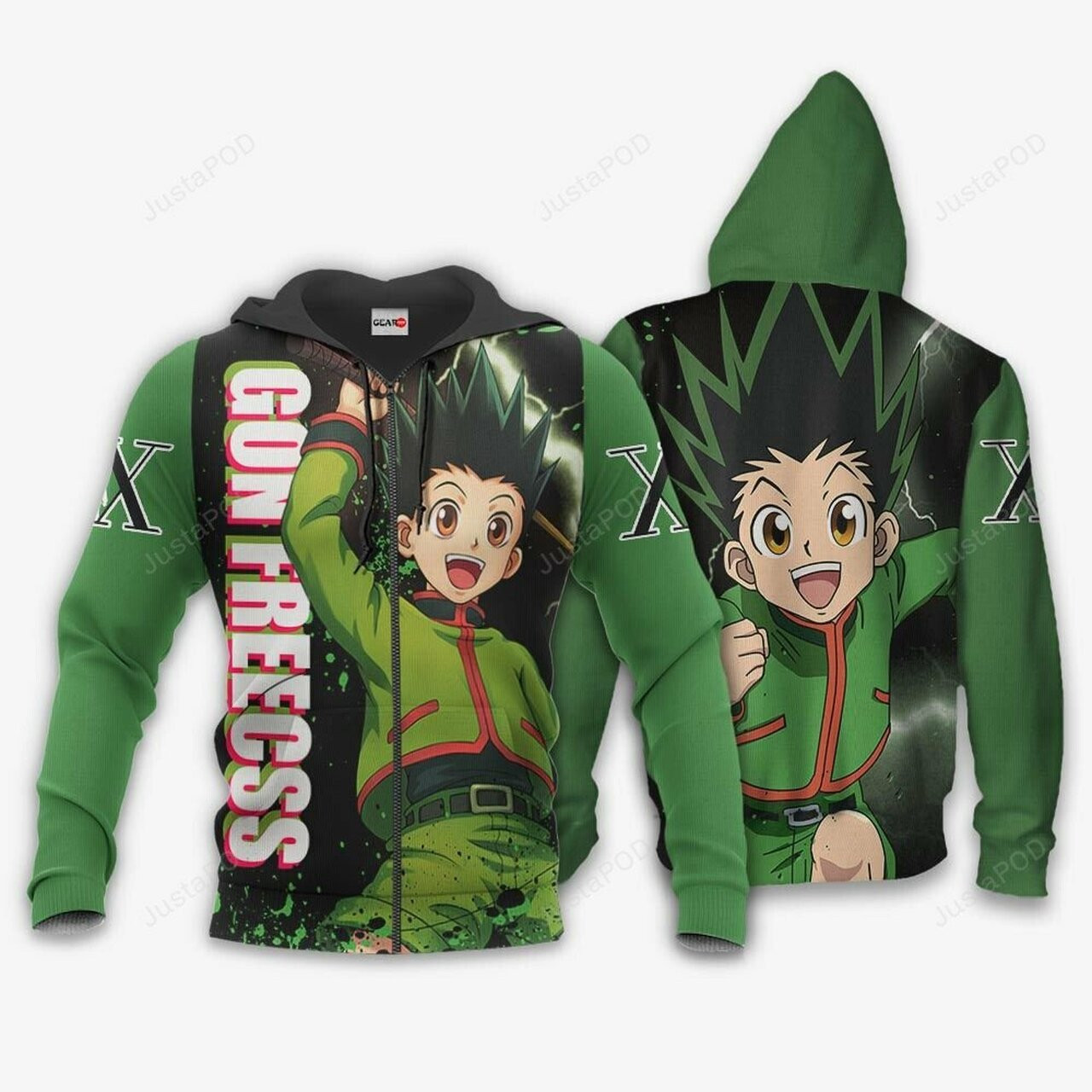 Gon Freecss Custom Hunter X Hunter Anime 3d All Over Print Hoodie