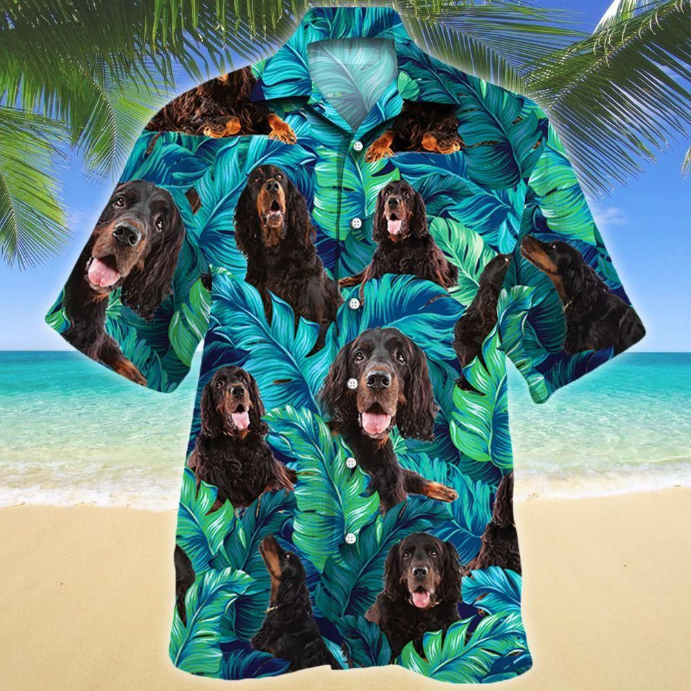 Gordon Setter Dog Lovers Aloha Hawaiian Shirt Colorful Short Sleeve Summer Beach Casual Shirt For Men And Women