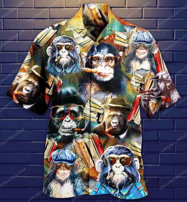 Gorillas Smile Love Animals Limited Edition - Hawaiian Shirt - Hawaiian Shirt For Men