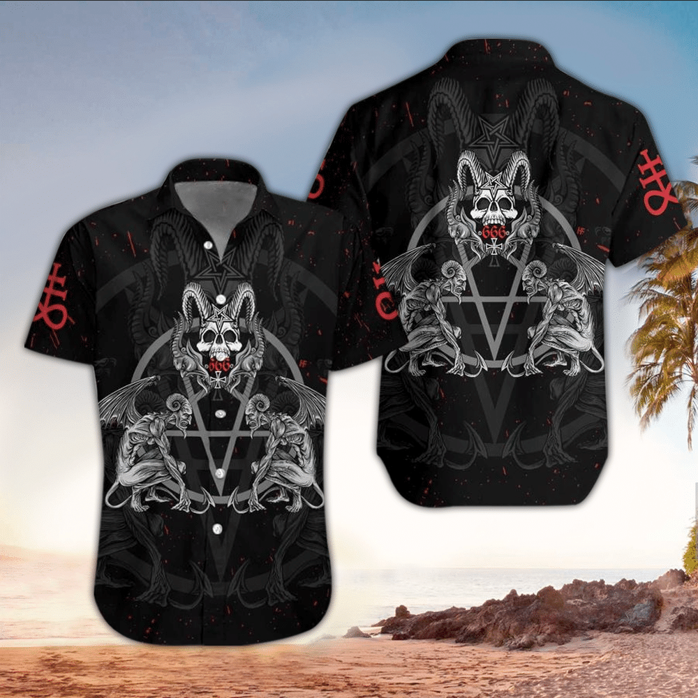 Goth Aloha Shirt Hawaiian Shirt For Goth Lovers Shirt For Men and Women