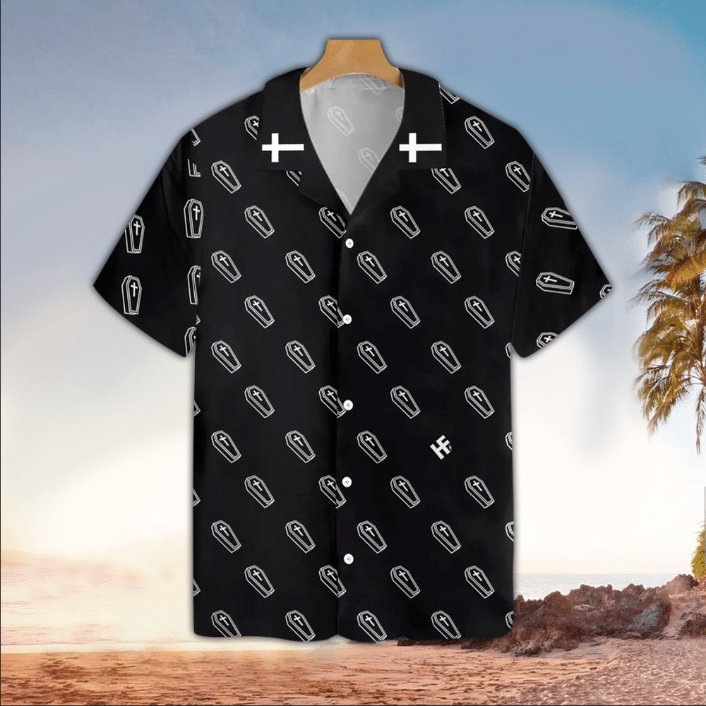 Goth Apparel Goth Button Up Shirt Summer Aloha Shirt