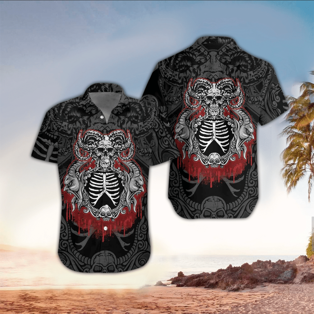 Goth Hawaiian Shirt Goth Lover Gifts Summer Aloha Shirt