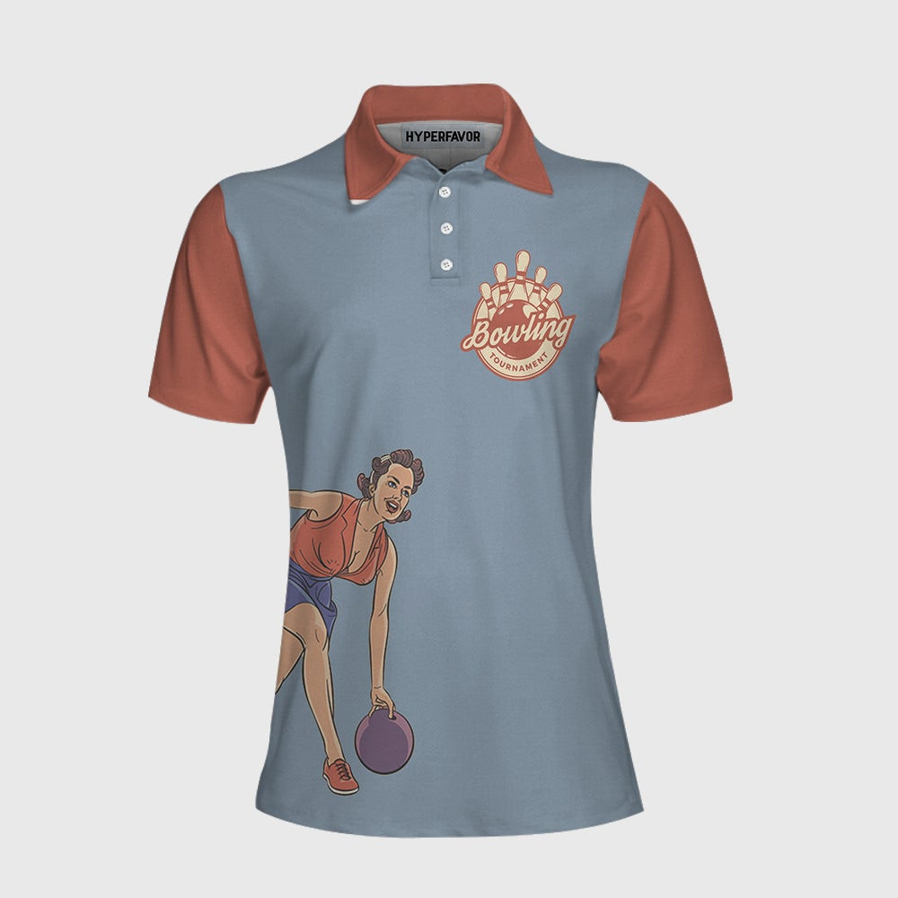 Grab Your Balls We Are Going Bowling Short Sleeve Women Polo Shirt Funny Bowling Shirt For Women Ladies Bowling Gift