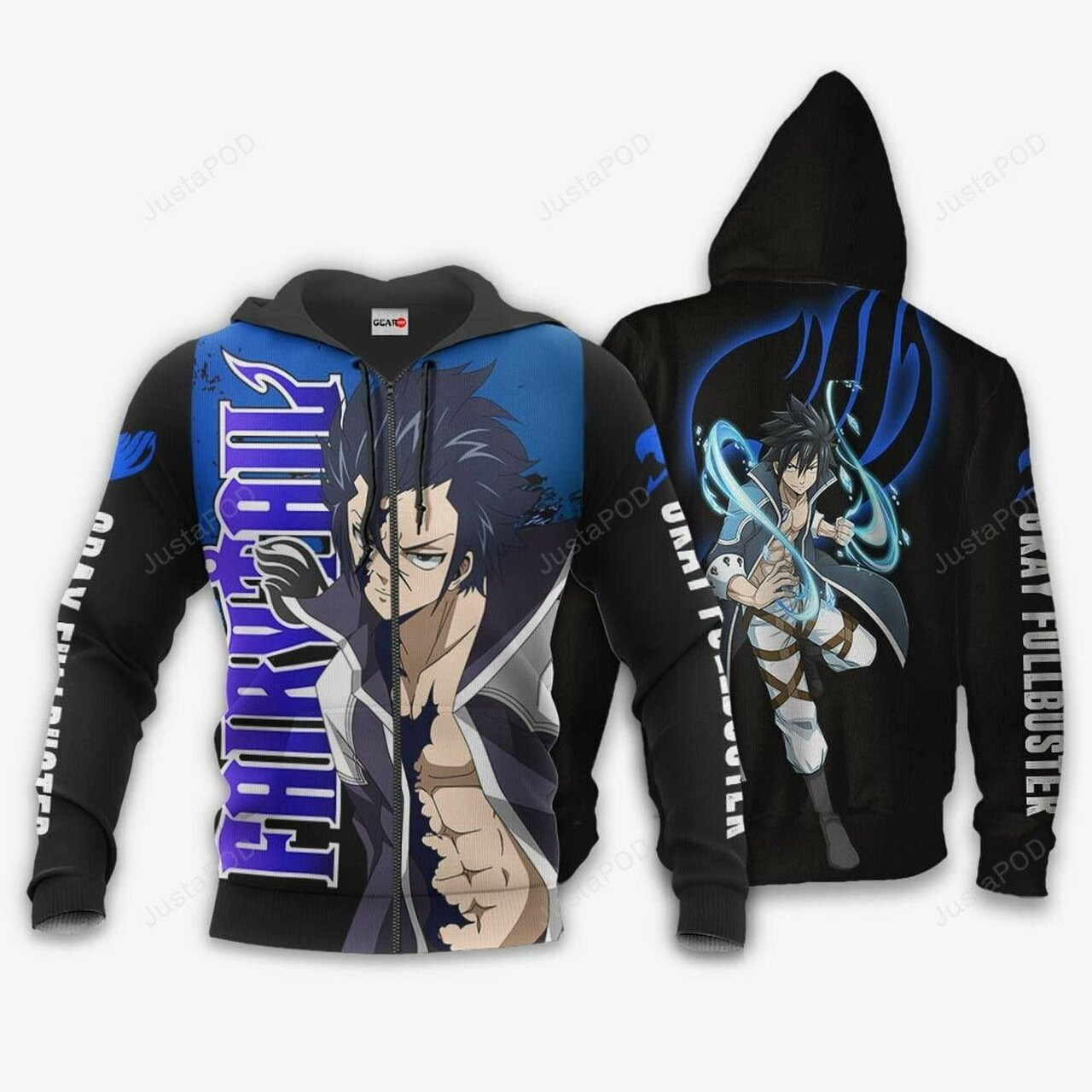 Gray Fullbuster Fairy Tail Anime 3d All Over Print Hoodie