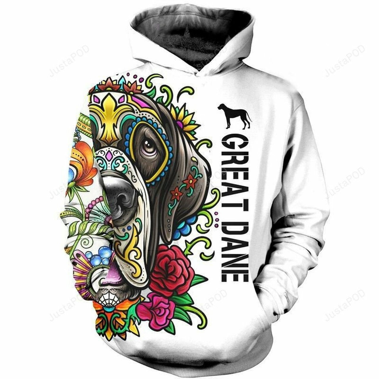 Great Dane 3d All Over Print Hoodie