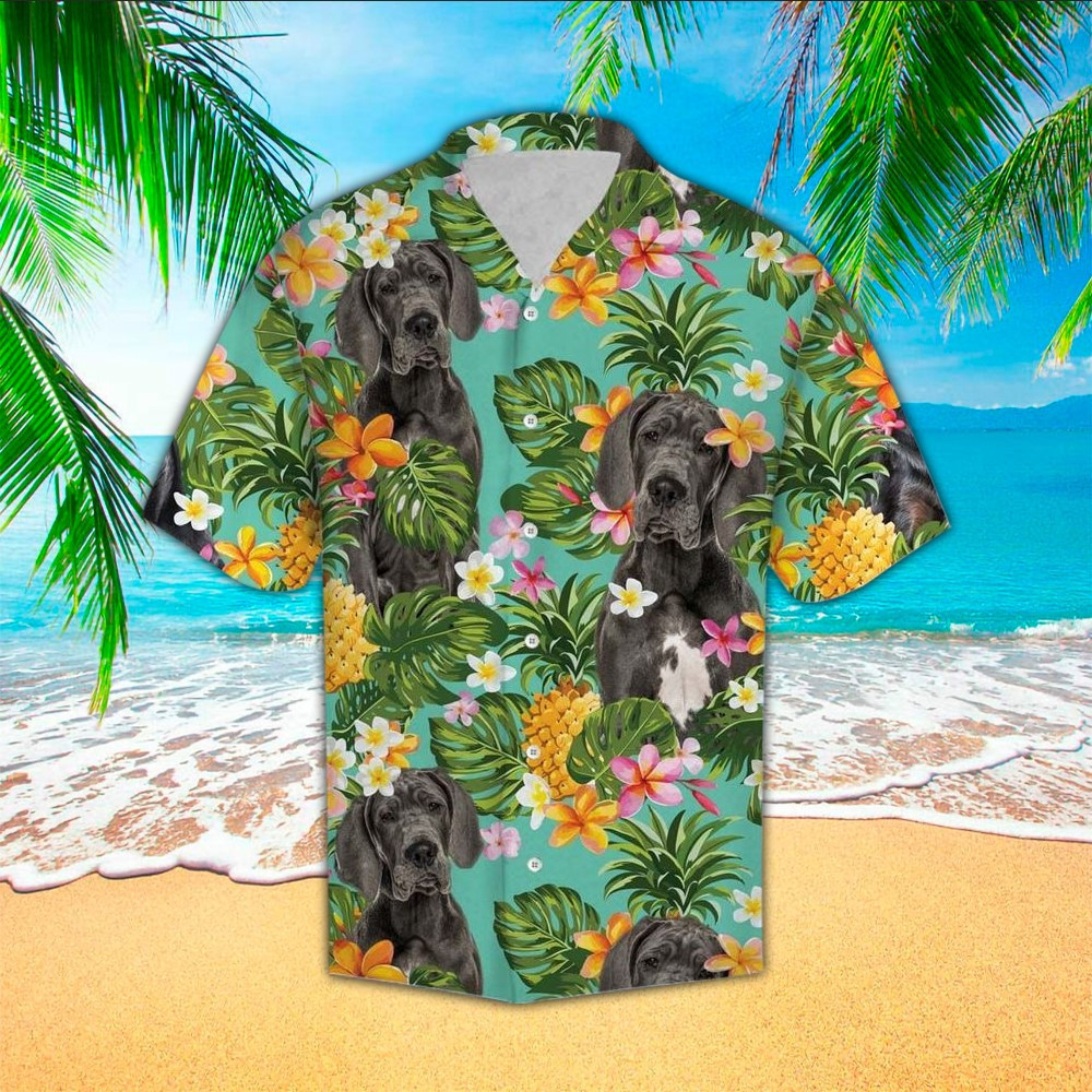 Great Dane Aloha Shirt Hawaiian Shirt For Great Dane Lovers Shirt For Men and Women