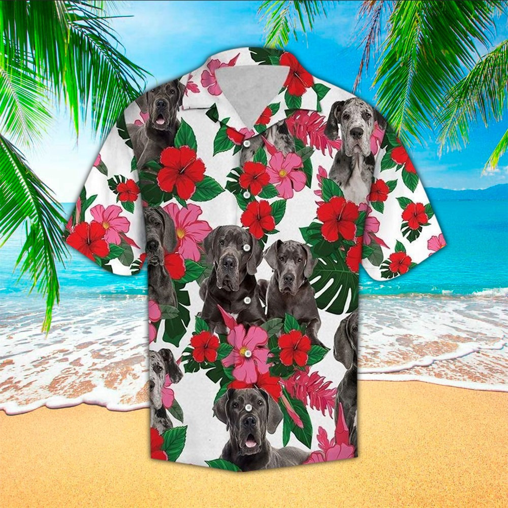 Great Dane Aloha Shirt Perfect Hawaiian Shirt For Great Dane Lover Shirt For Men and Women