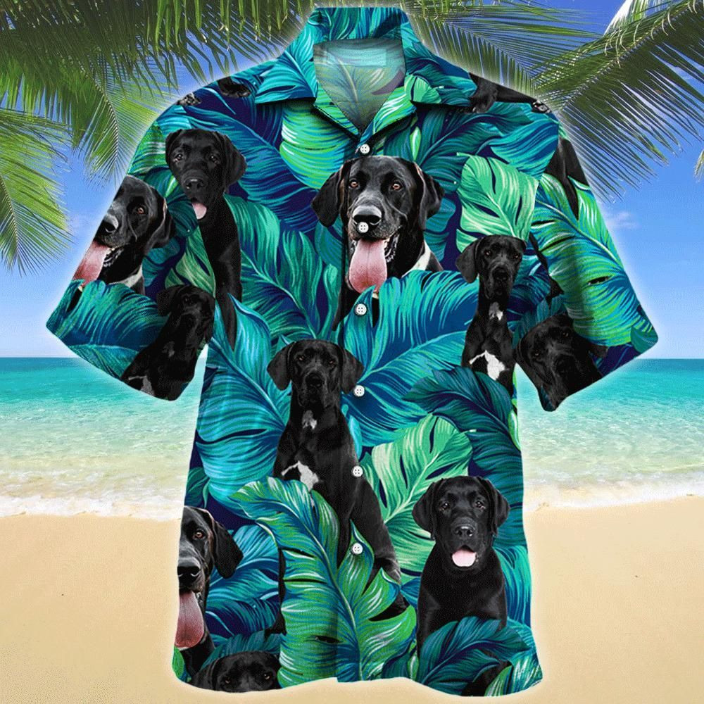 Great Dane Dog Lovers Aloha Hawaiian Shirt Colorful Short Sleeve Summer Beach Casual Shirt For Men And Women