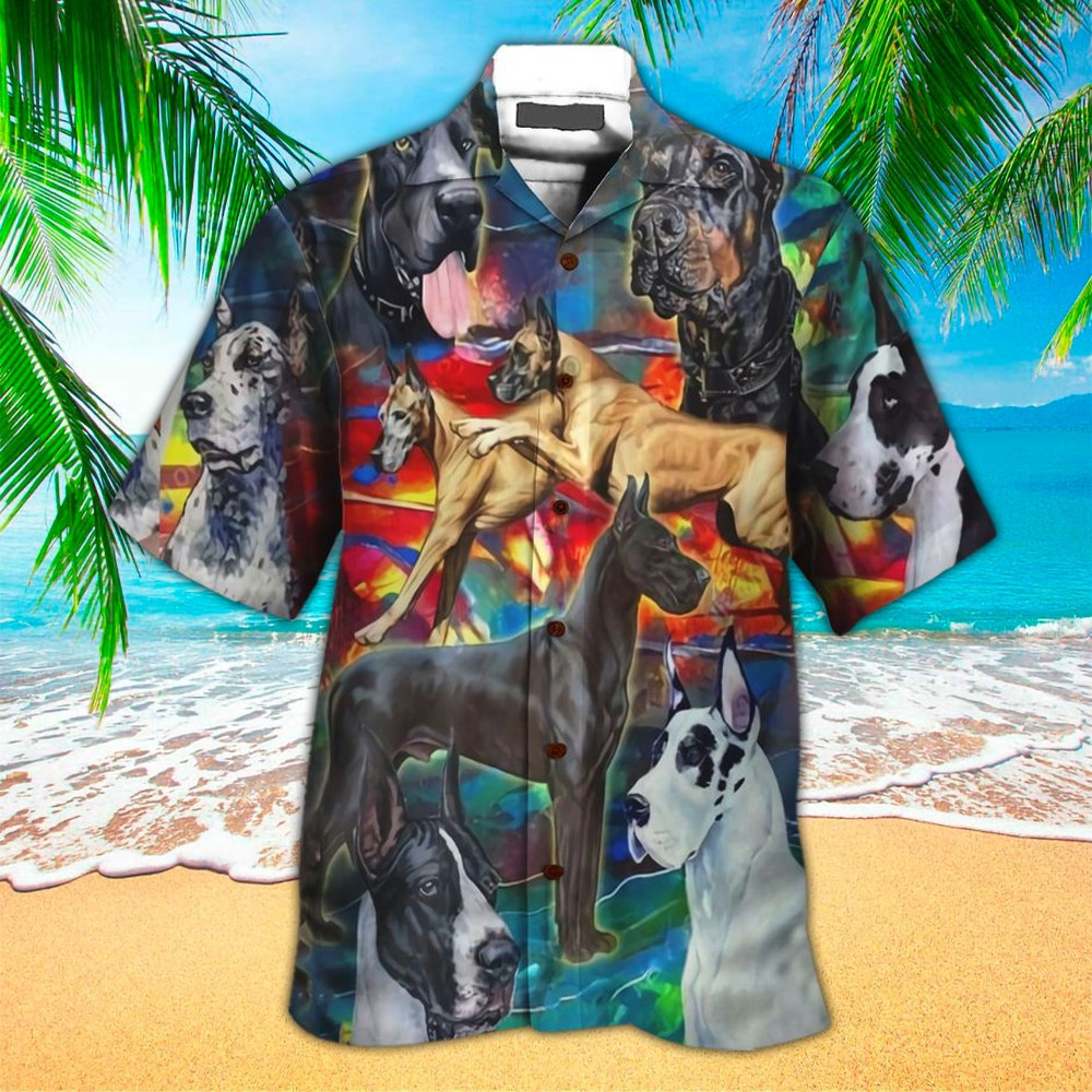 Great Dane Hawaiian Shirt Great Dane Lover Gifts Shirt For Men and Women