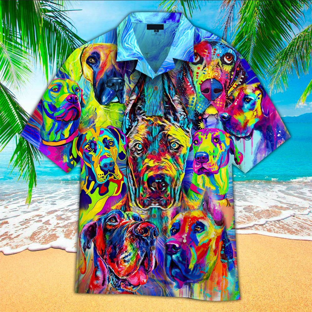 Great Dane Hawaiian Shirt Perfect Gift Ideas For Great Dane Lover Shirt For Men and Women