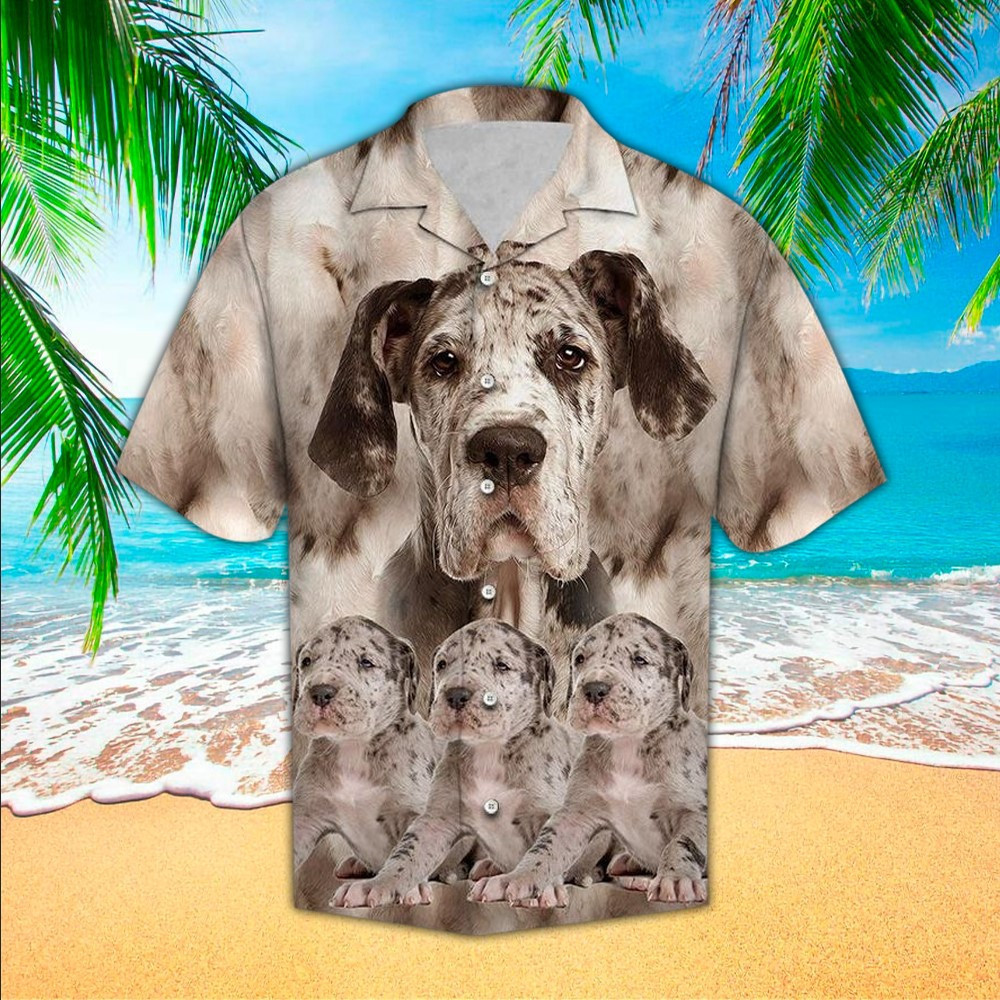 Great Dane Shirt Great Dane Hawaiian Shirt For Great Dane Lovers Shirt For Men and Women