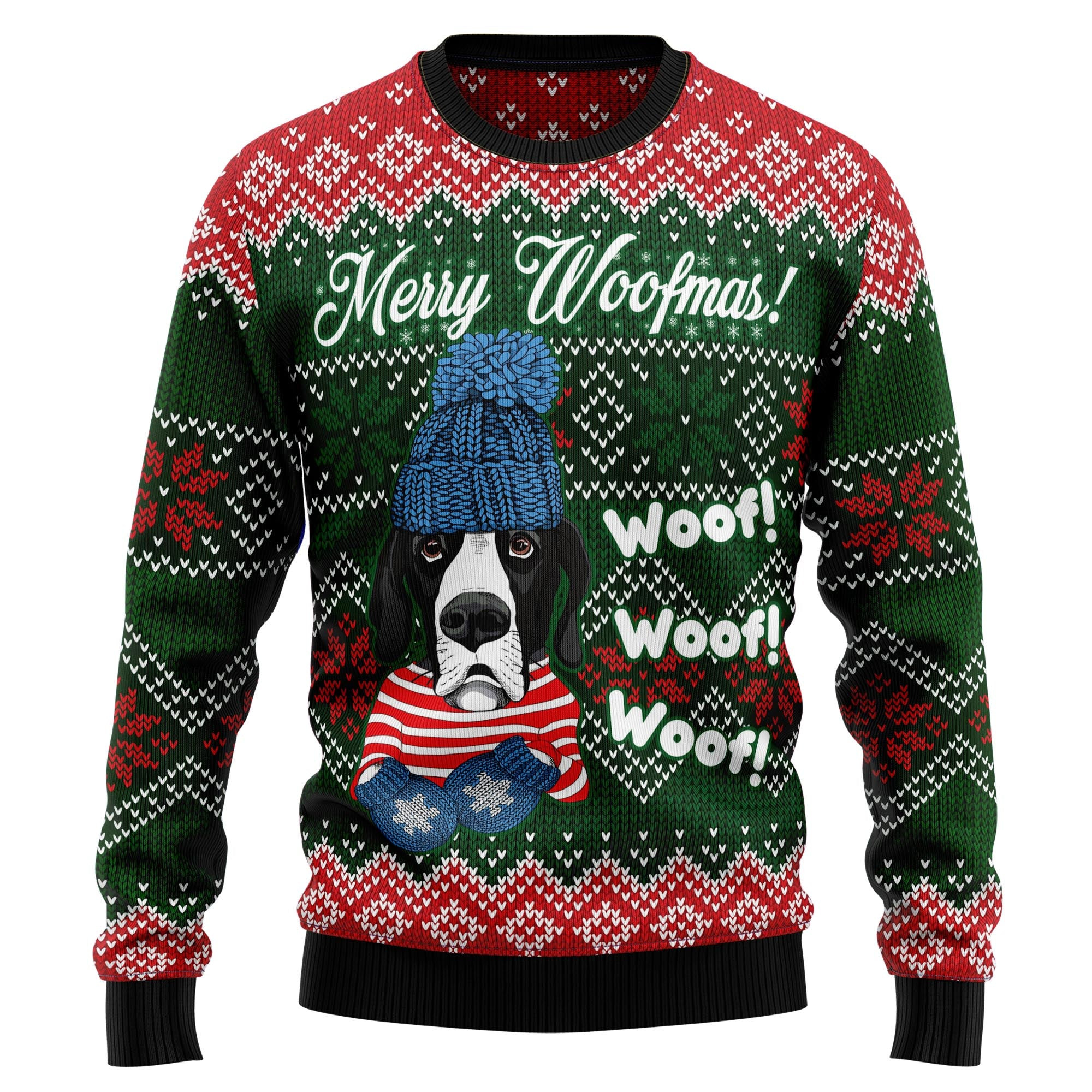 Great Dane Woofmas Ugly Christmas Sweater