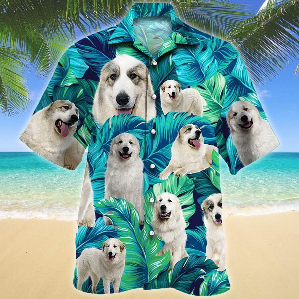 Great Pyrenees Dog Lovers Aloha Hawaiian Shirt Colorful Short Sleeve Summer Beach Casual Shirt For Men And Women