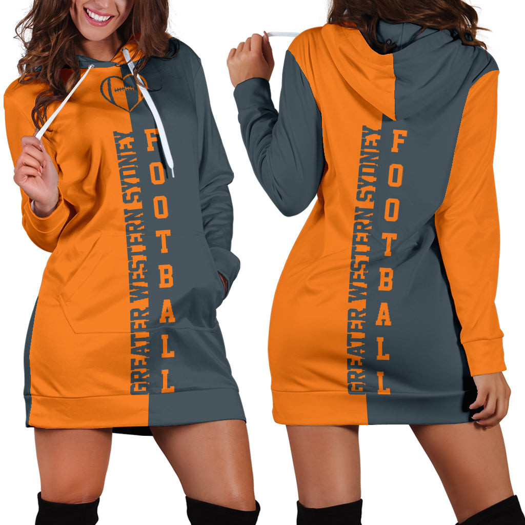 Greater Western Sydney Football Hoodie Dress 3d All Over Print For Women Hoodie