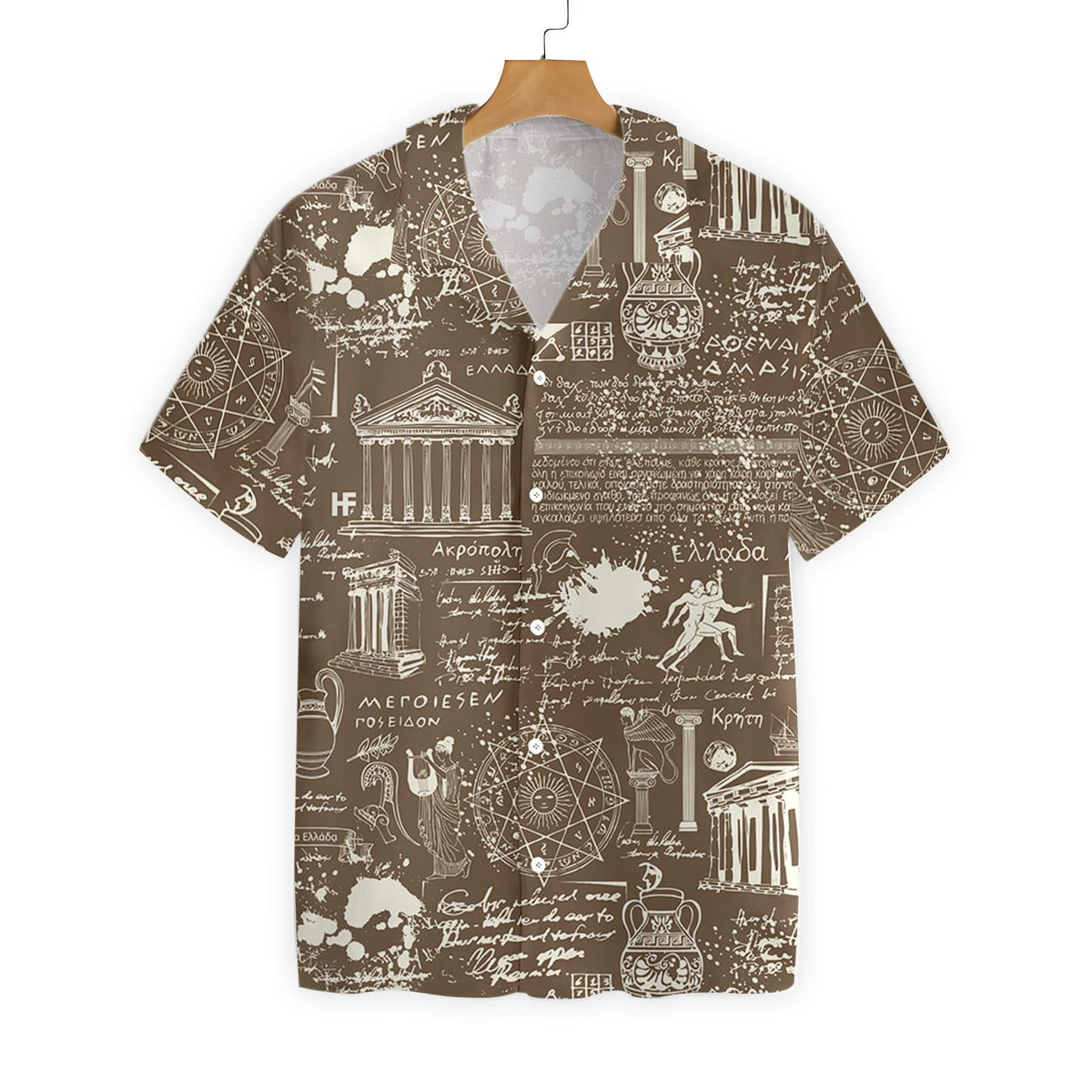 Greek Antique Seamless Hawaiian Shirt