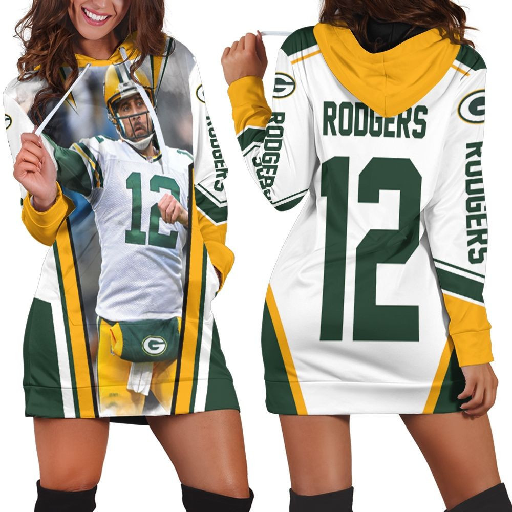 Green Bay Packer Aaron Rodgers Legendary Hoodie Dress Sweater Dress Sweatshirt Dress