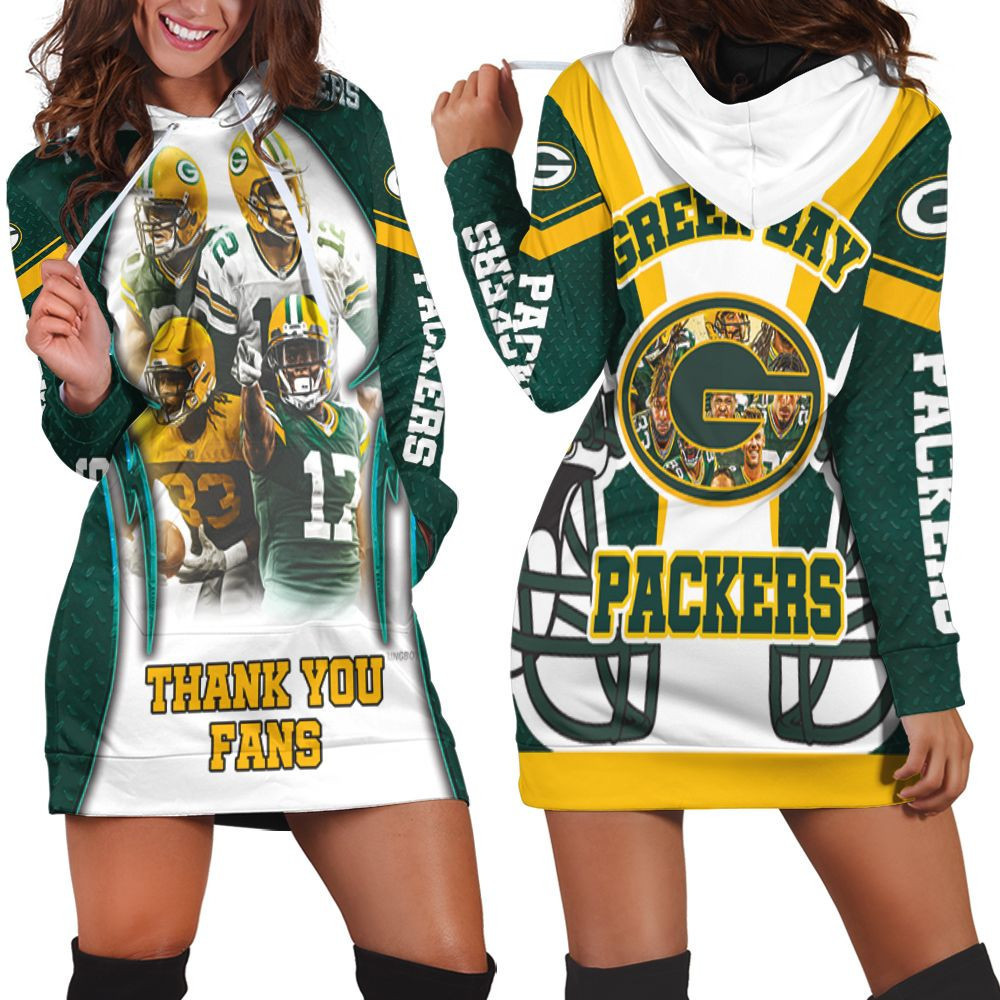 Green Bay Packers 2021 Super Bowl Nfc North Division Champions Hoodie Dress Sweater Dress Sweatshirt Dress