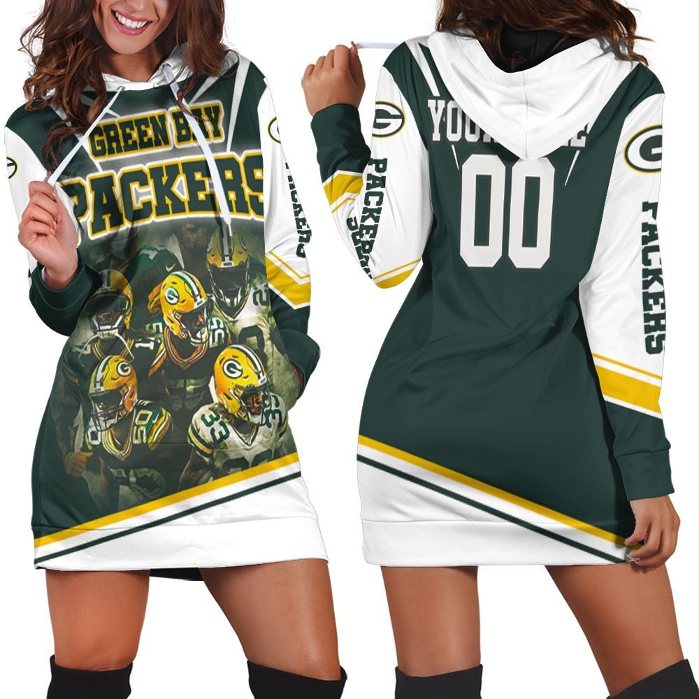 Green Bay Packers Legends Nfl 2020 Super Bowl Championship Great Team Thanks Personalized Hoodie Dress Sweater Dress Sweatshirt Dress