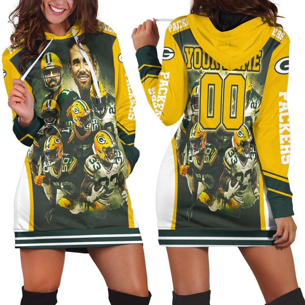 Green Bay Packers Nfc Noth Champions Legend Players Personalized Hoodie Dress Sweater Dress Sweatshirt Dress