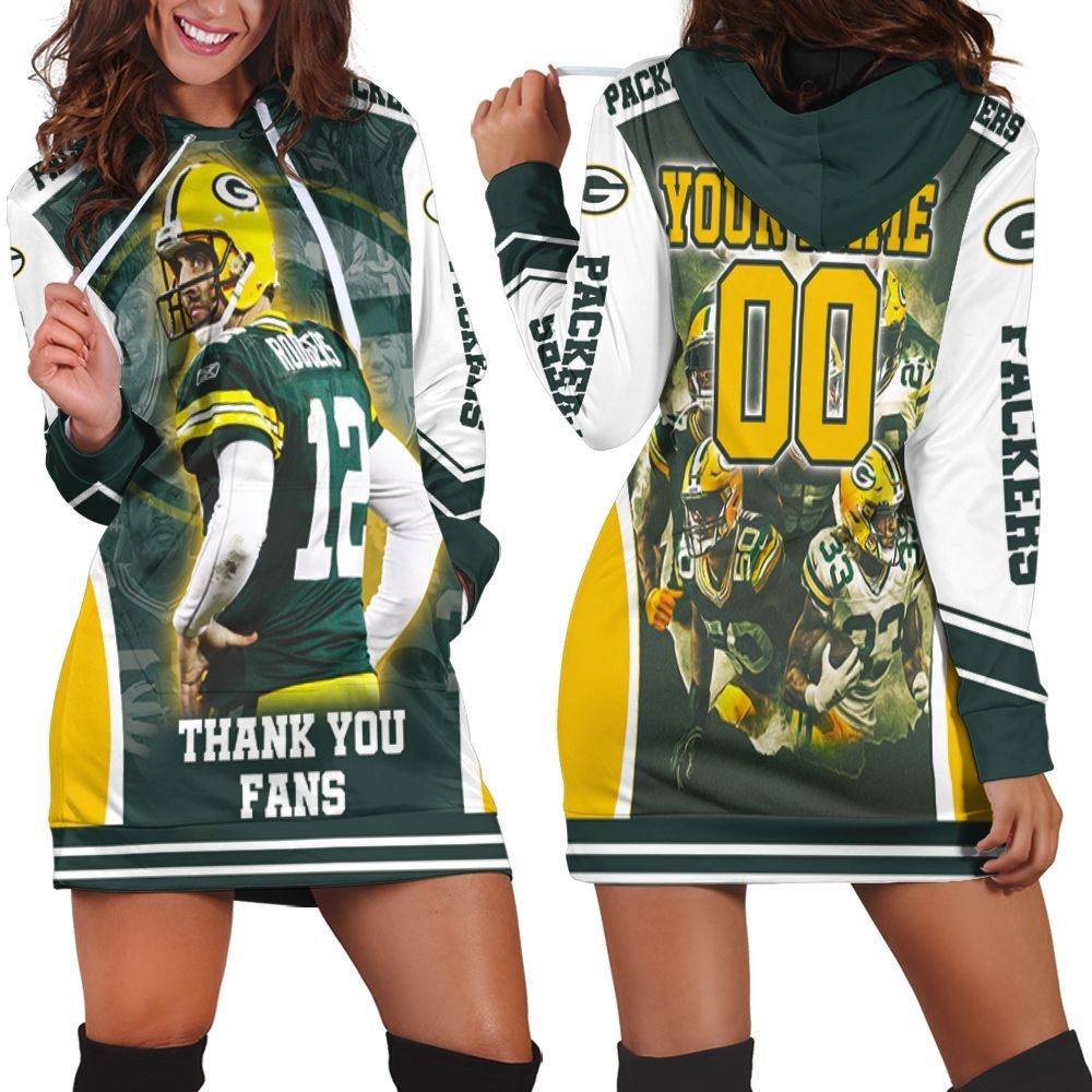 Green Bay Packers Nfc Noth Champions Thank You Fans For All Lover Personalized Hoodie Dress Sweater Dress Sweatshirt Dress