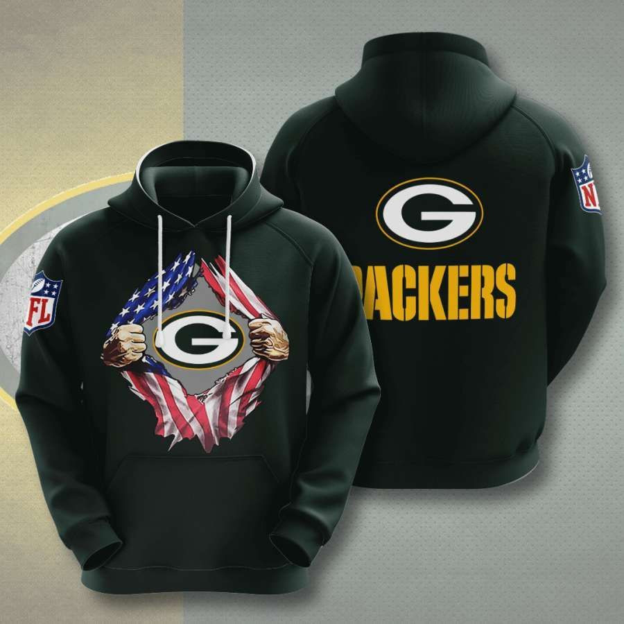 Green Bay Packers No713 Custom Hoodie 3D All Over Print