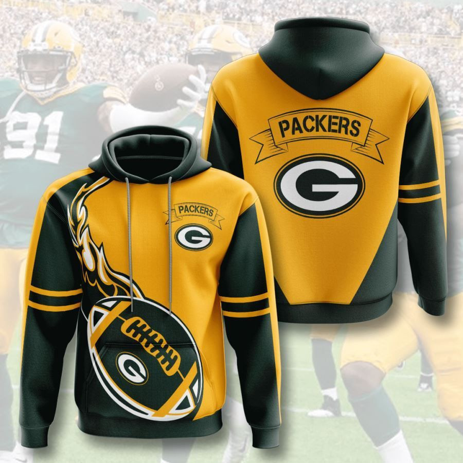 Green Bay Packers No732 Custom Hoodie 3D All Over Print