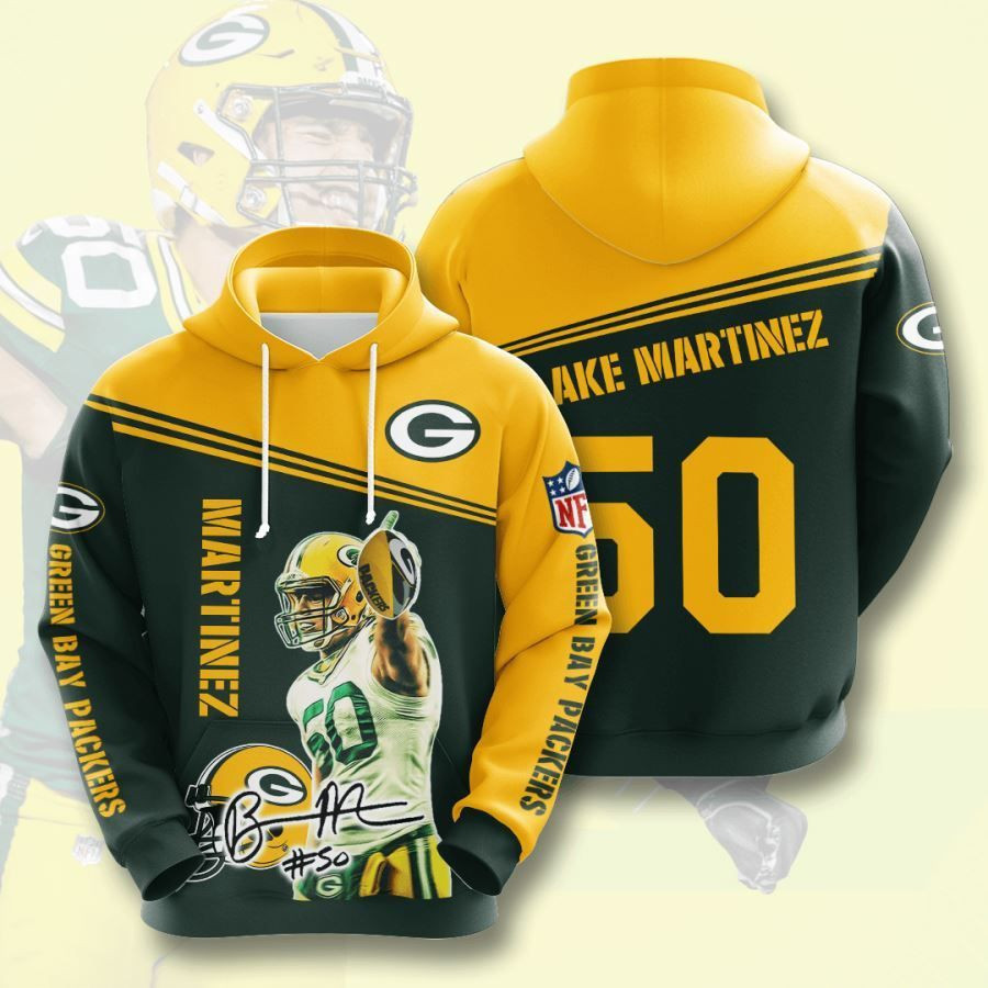 Green Bay Packers No737 Custom Hoodie 3D All Over Print