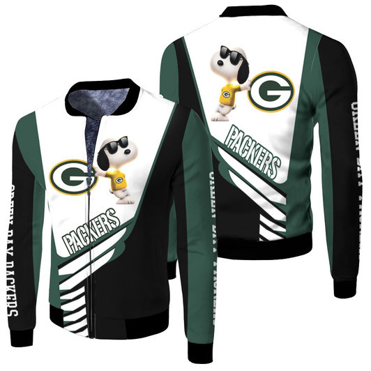 Green Bay Packers Snoopy Fleece Bomber Jacket