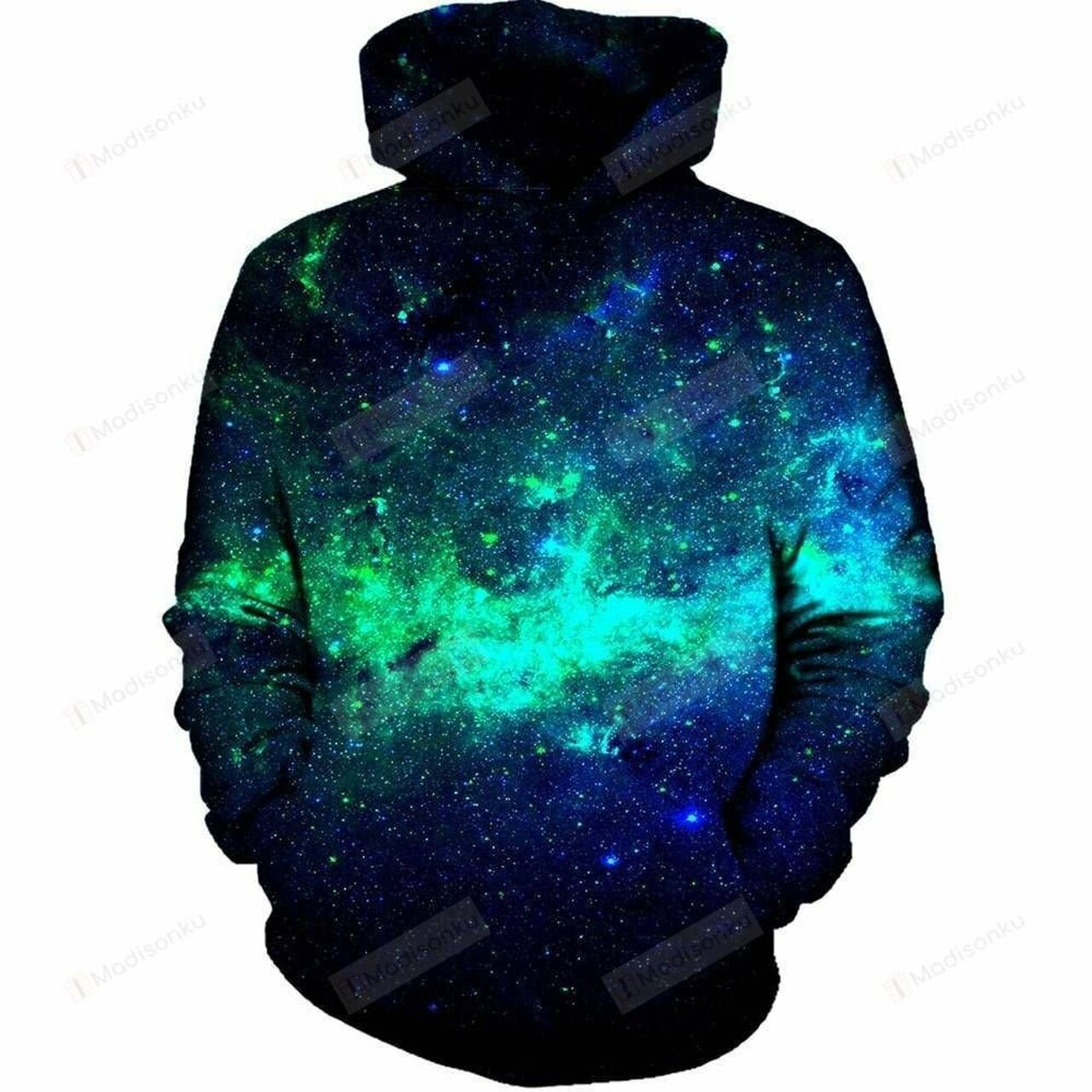 Green Galaxy 3d All Over Print Hoodie