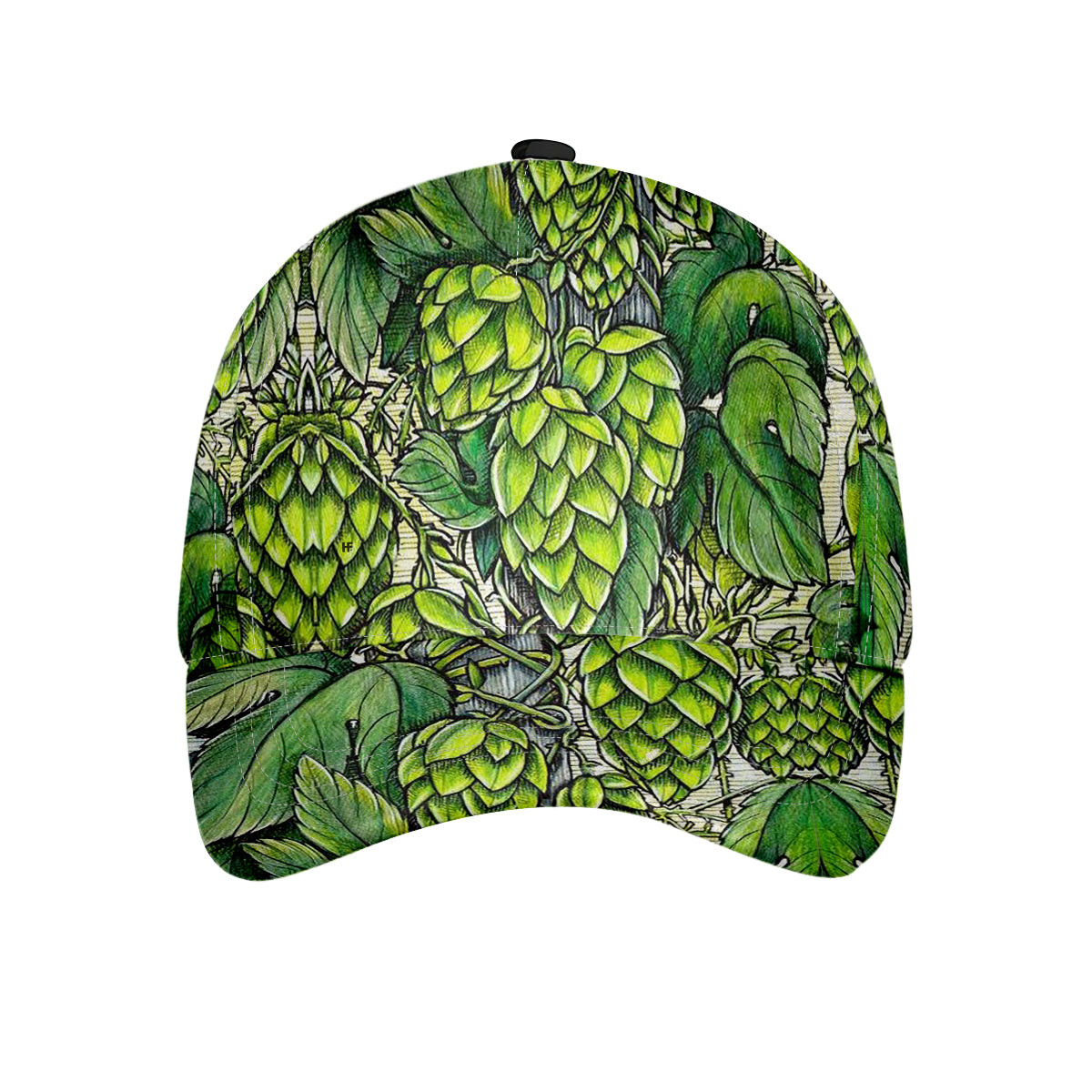 Green Leaves Pattern Cap