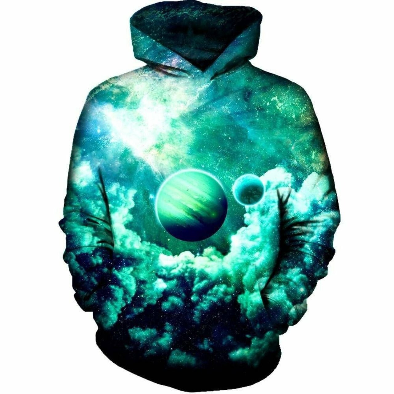 Green Planet 3d All Over Print Hoodie