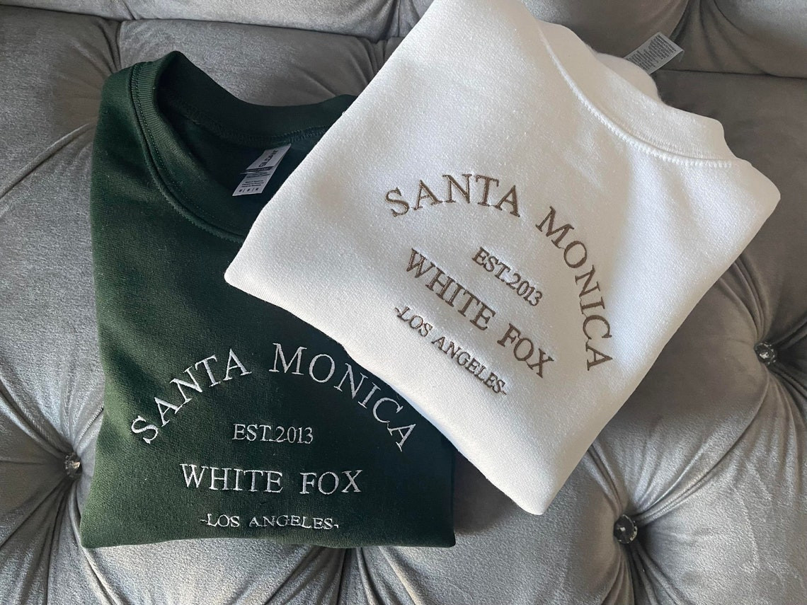 Green Santa Monica Embroidered Sweatshirt