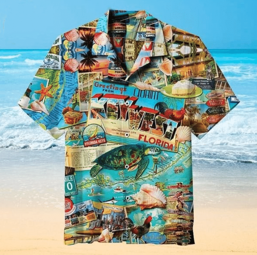 Greetings From Keywest Hawaiian shirts Summer Aloha Shirt