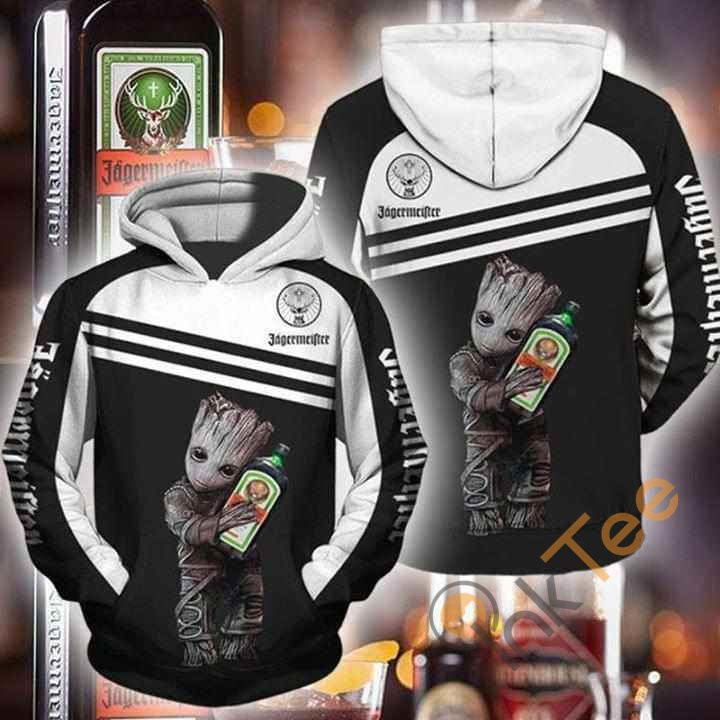 Groot Hug Jagermeister Wine Hoodie 3d