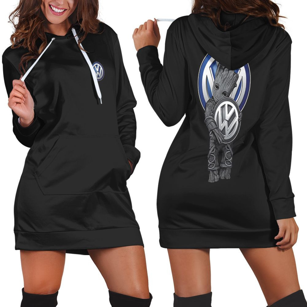 Groot Love Volkswagen Gift For Fan 3d Hoodie Dress Sweater Dress Sweatshirt Dress