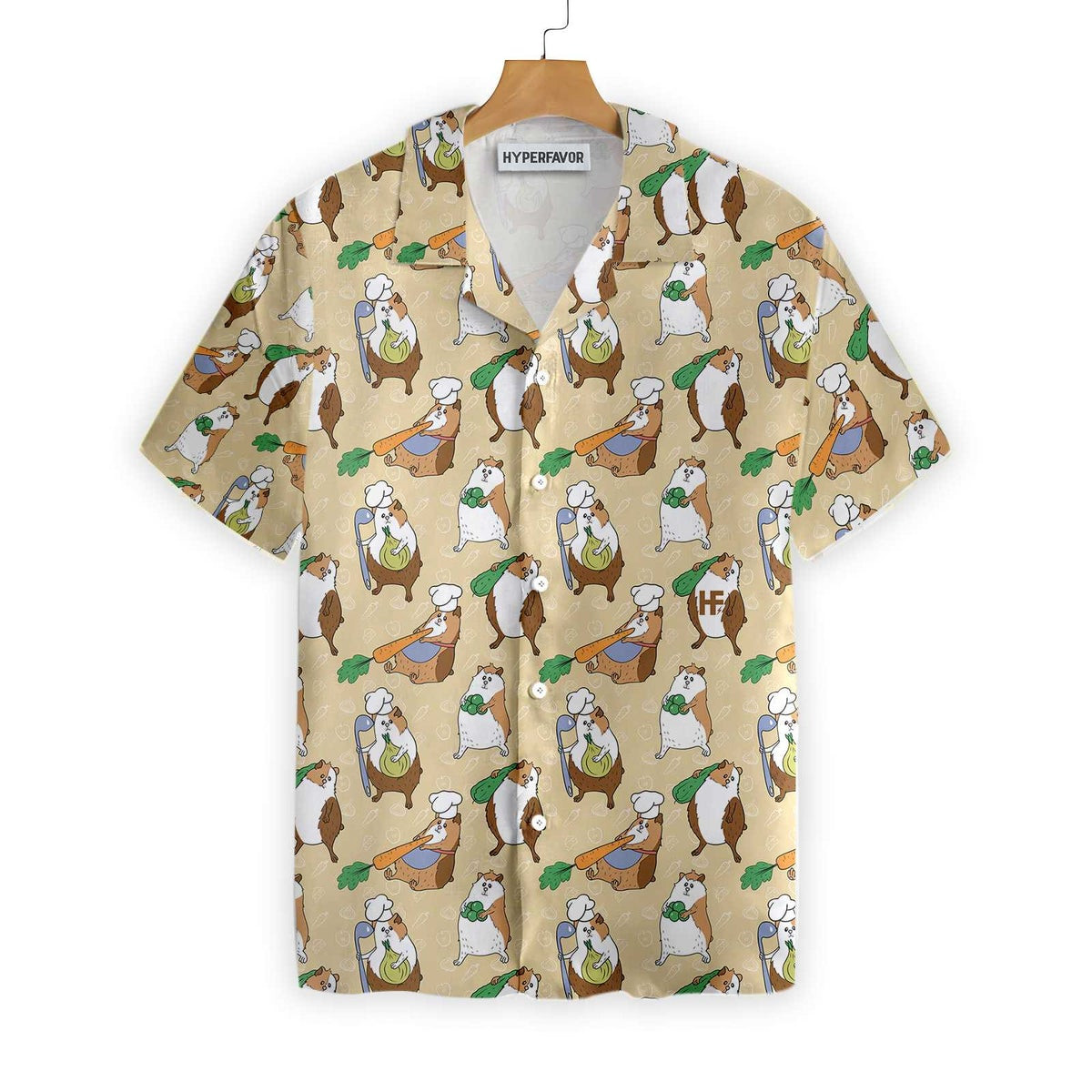 Guinea Pig Chef Shirt For Men Hawaiian Shirt