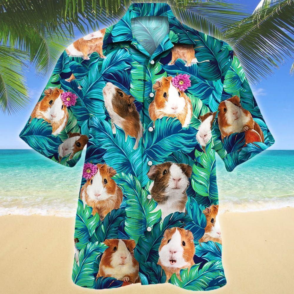 Guinea Pig Lovers Aloha Hawaiian Shirt Colorful Short Sleeve Summer Beach Casual Shirt For Men And Women