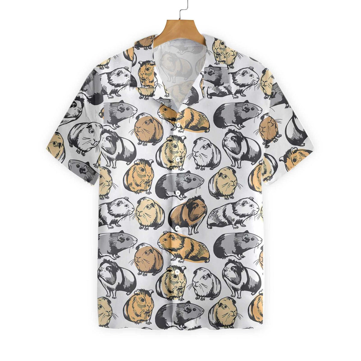 Guinea Pig Seamless Pattern Hawaiian Shirt