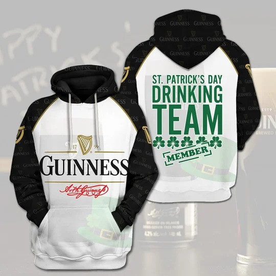 Guinness St Patrick Days 3D Hoodie