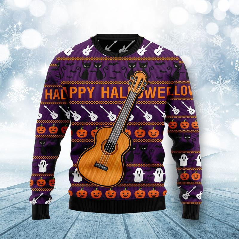 Guitar Ugly Christmas Sweater Ugly Sweater For Men Women, Holiday Sweater