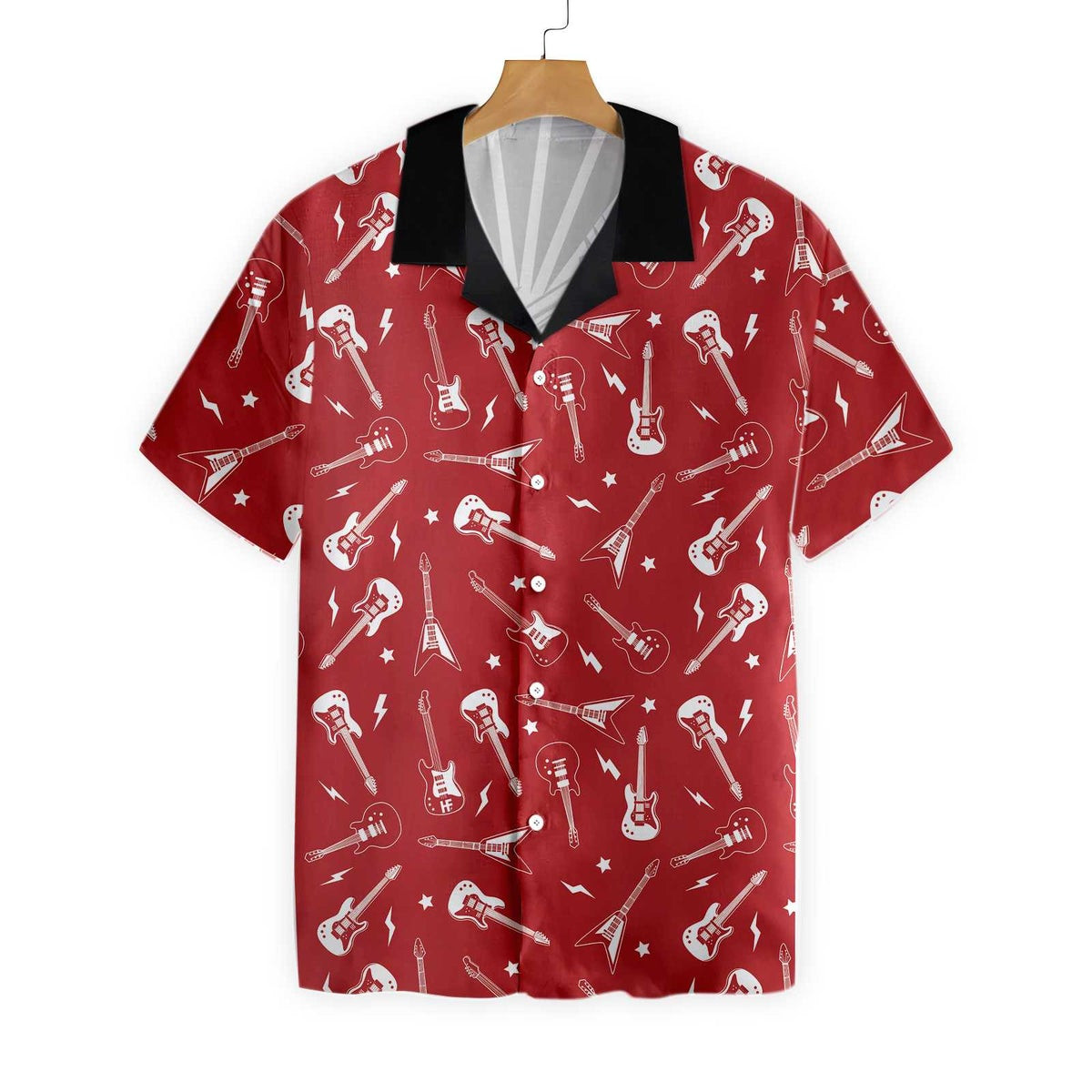 Guitarist Personalized Name Custom Hawaiian Shirt