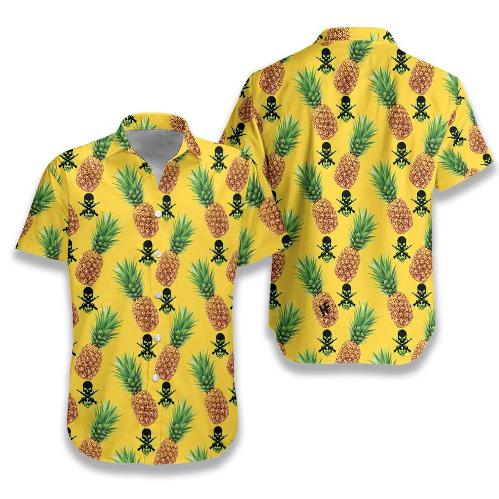 Gun Pineapple Hawaiian Shirt for Men and Women