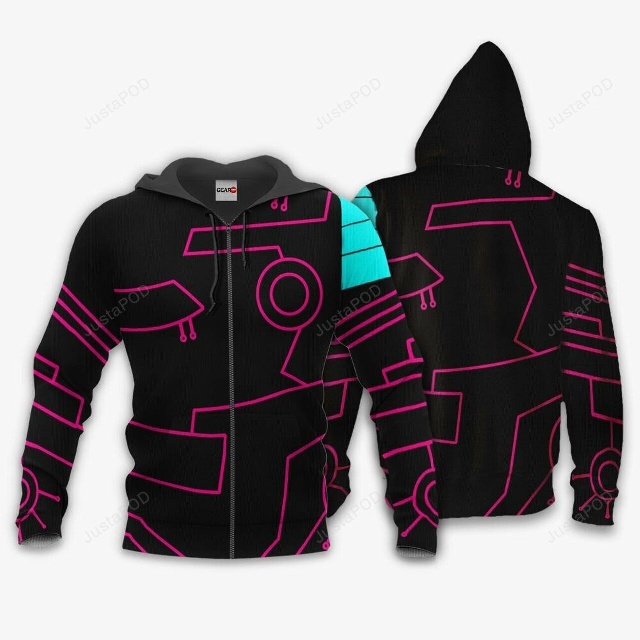 Gurren Lagann Anti Spiral 3d All Over Print Hoodie