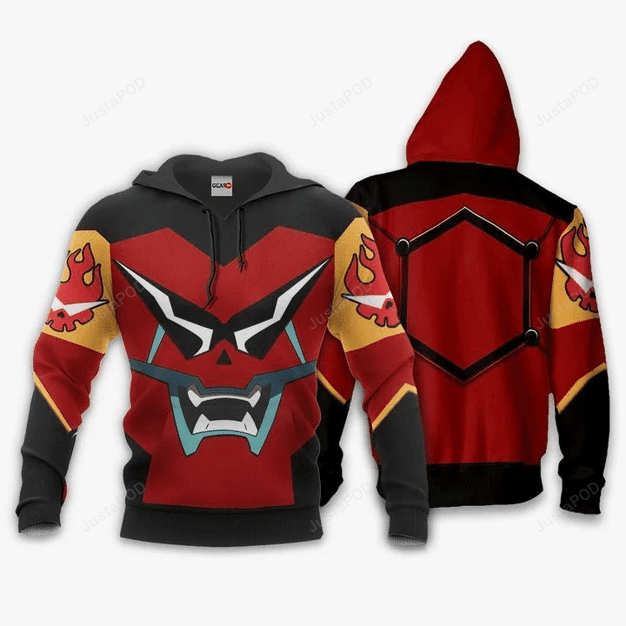 Gurren Lagann Gunmen Anime 3d All Over Print Hoodie